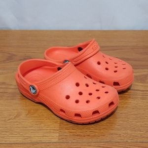 Orange Crocs for kids